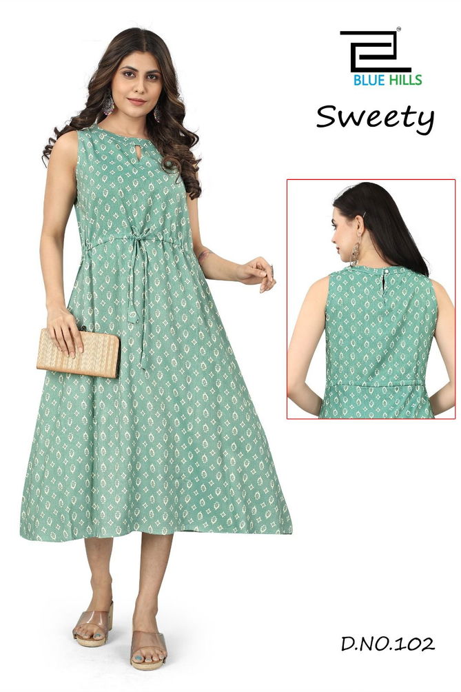 Sweety By Blue Hills One Piece Long Kurti Catalog